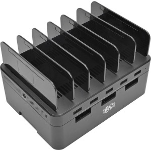 Tripp Lite by Eaton 5-Port USB Charging Station with Built-In Device Storage 12V 4A (48W) USB Charger Output