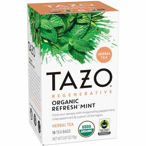 Tazo Regenerative Organic Refresh Mint Herbal Tea Bag