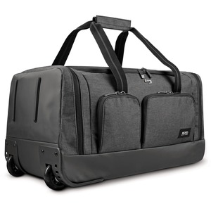 Solo Leroy Travel/Luggage Case (Rolling Duffel) - Gray