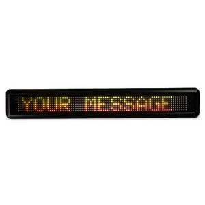 Moving Message Sign, LED, 16 Characters, 29"x2"x41/2", BK