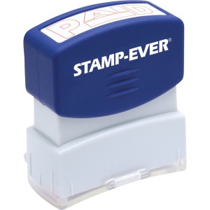 Stamp-Ever Pre-inked Red Paid Stamp