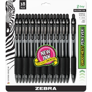 Zebra Z-Grip Retractable Ballpoint Pens