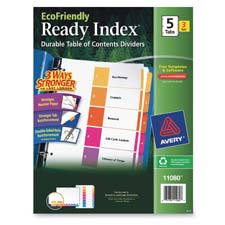  Index Dividers 