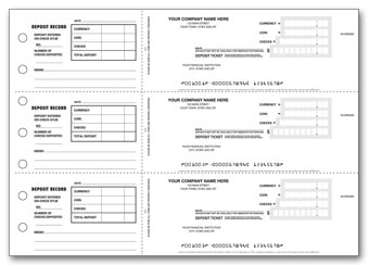 Deposit Tickets - 3-On-A-Page