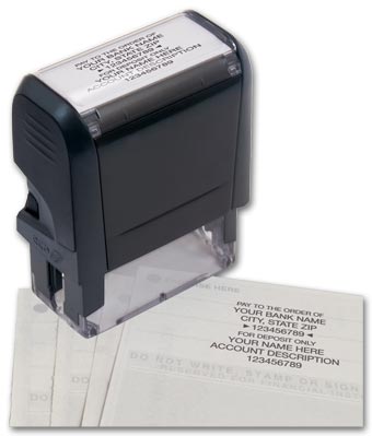 Endorsement Stamp - Self-Inking, Popular Layout