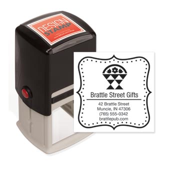 Dashing Dots Design Stamp - Self-Inking