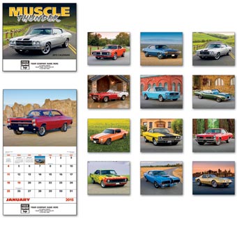 Muscle Thunder Wall Calendar