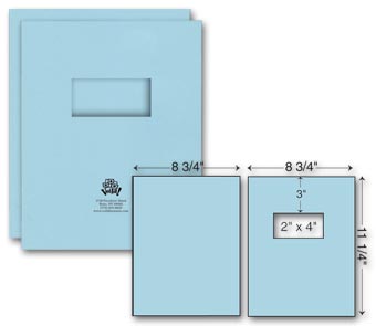 Two Part Report Cover - Ink - w/window