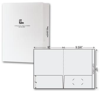 Filing Tab Presentation Folder - Ink Imprint