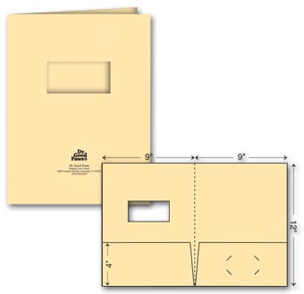 Standard Presentation Folder - Ink Imprint - w/window