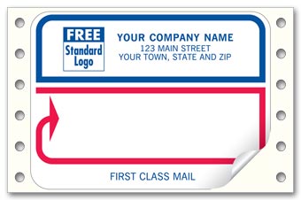 First Class Mail, Mailing Labels, Continuous, White