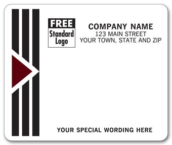 Park Avenue Mailing Labels, Laser, w/ Black/Burgundy