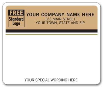 Enterprise Mailing Labels, Laser, Tan Return Address