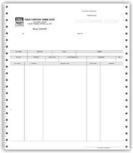 Continuous Purchase Order 3-part