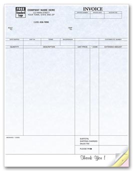 Invoices, Laser, Parchment