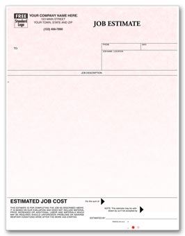 Laser Job Estimate Parchment