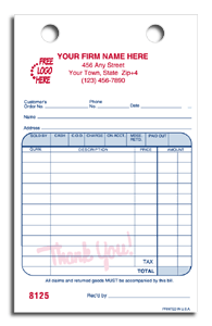 Register Forms, Cash & Carry 2-part