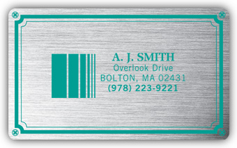 Weatherproof Plate Label, Brushed Silver Poly, 5 X 3