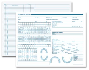 Dental Exam Record, Primary Arch & Geometric Diagrams