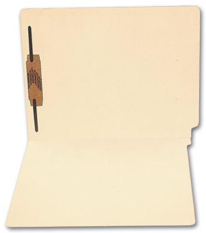 End Tab Full Cut Manila Folder, 14 pt, One Fastener