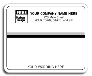 Mailing Labels, Laser/Inkjet with Black/Gray Stripes