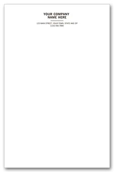 Personalized Notepads, Letterhead Format, Large