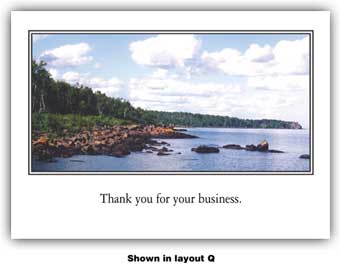 Full Color Greeting Card - Horizontal Framed Image