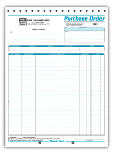 Purchase Orders - Large Multi-Color 2-part