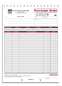 Purchase Orders - Large Image 2-part