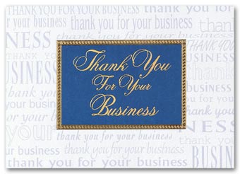 Thank You For Your Business Greeting Card