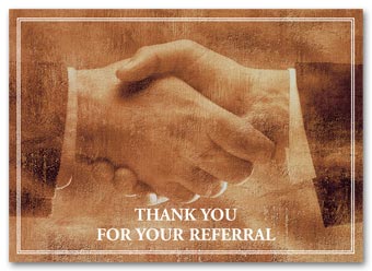 Thank You For Your Referral Greeting Card