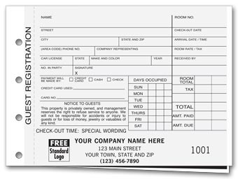 Guest Registration Forms - with Carbons 2-part