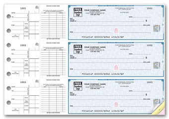 3-On-A-Page End-Stub Voucher Check