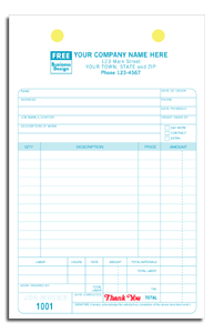 Work Order Register Forms - Large Classic 2-part