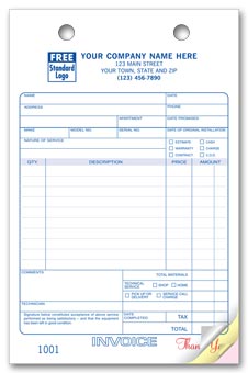 Service Order Register Forms - Large Classic 2-part