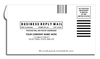 #6 3/4 Business Reply Envelope