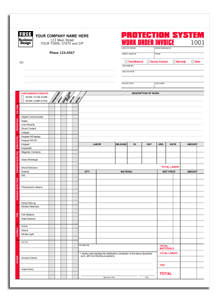 Protection System Work Orders 3-part