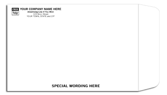 9 X 6 Open End Mailing Envelope, White