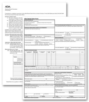 ADA 2006 Laser Sheet Insurance Claim Form