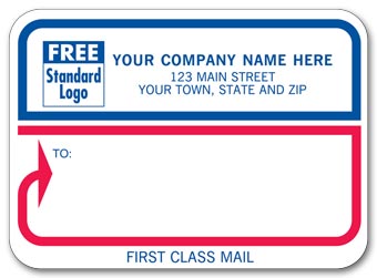 Padded Mailing Label,  First Class Mail