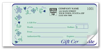 Spring Bouquet Set Gift Certificate 2-part