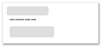 Double Window Envelopes - 8 5/8 X 3 3/4 Confidential Envelop