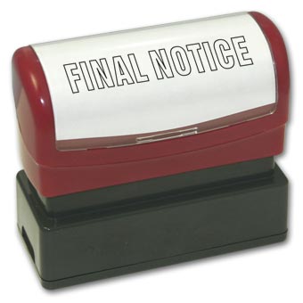 Final Notice Stamp - Pre-Inked