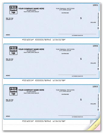 Laser 3-To-Page Checks, Unlined