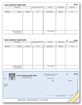 Laser Bottom Payroll Check