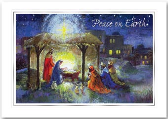 Away In A Manger Christmas Cards