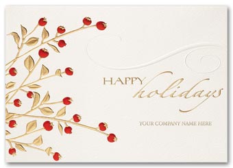 Berries and Cream Holiday Card