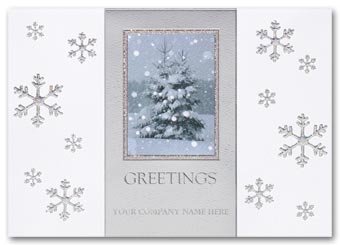 Snowflake Serenity Holiday Card