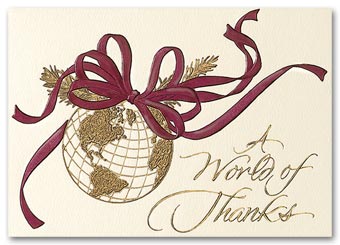 World of Thanks Holiday Card