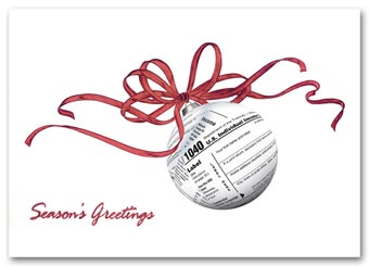 Seasonal Returns Accountant Holiday Cards